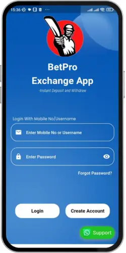 Betpro exchange app login